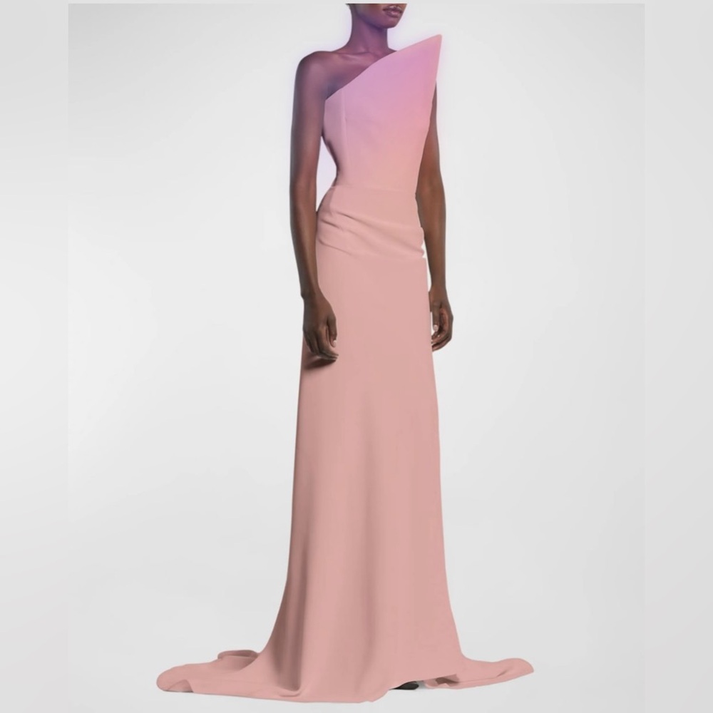 Maticevski Pink Draped Gown